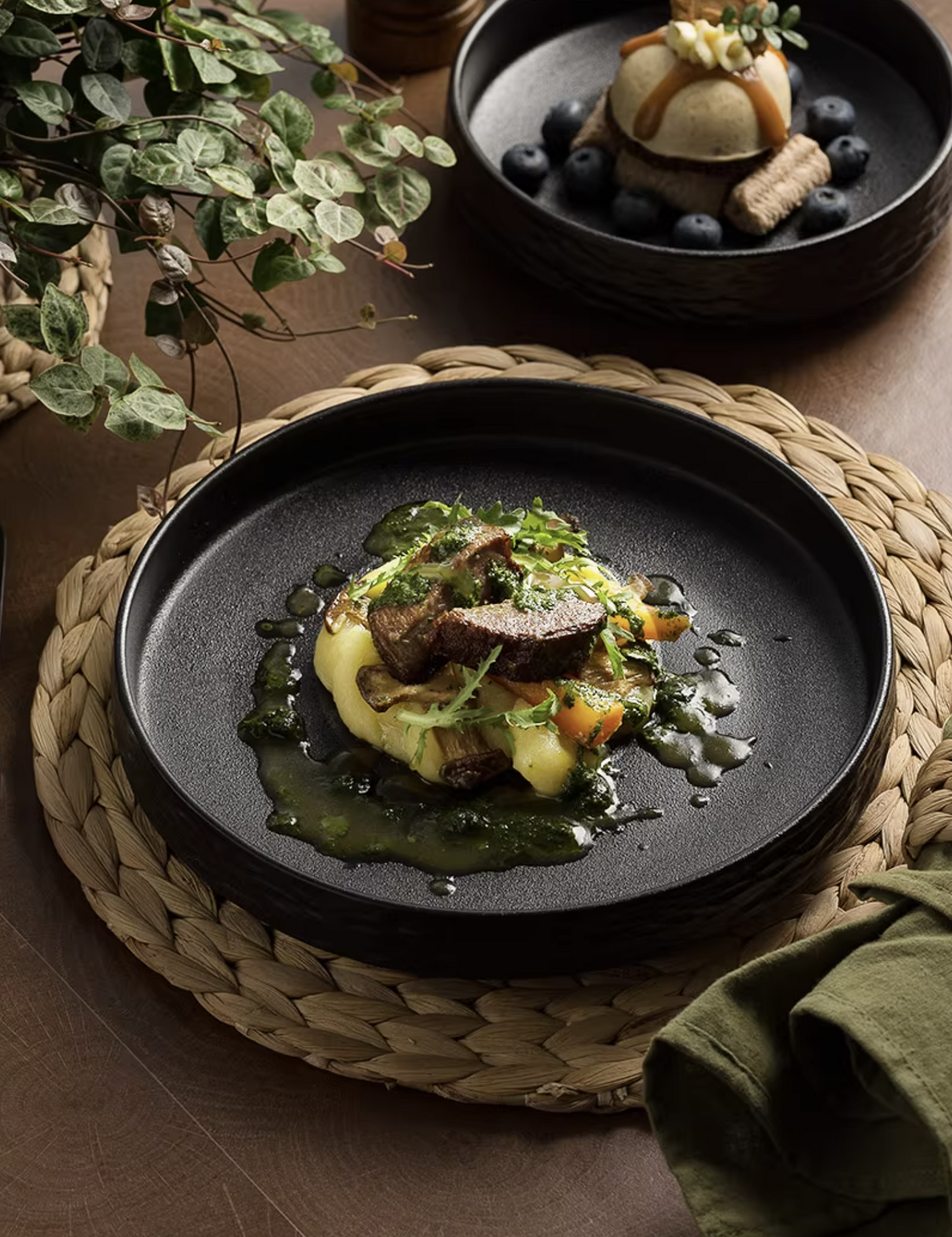 Porcelain deep plate close-up β high-fired finish, modern tableware Singapore