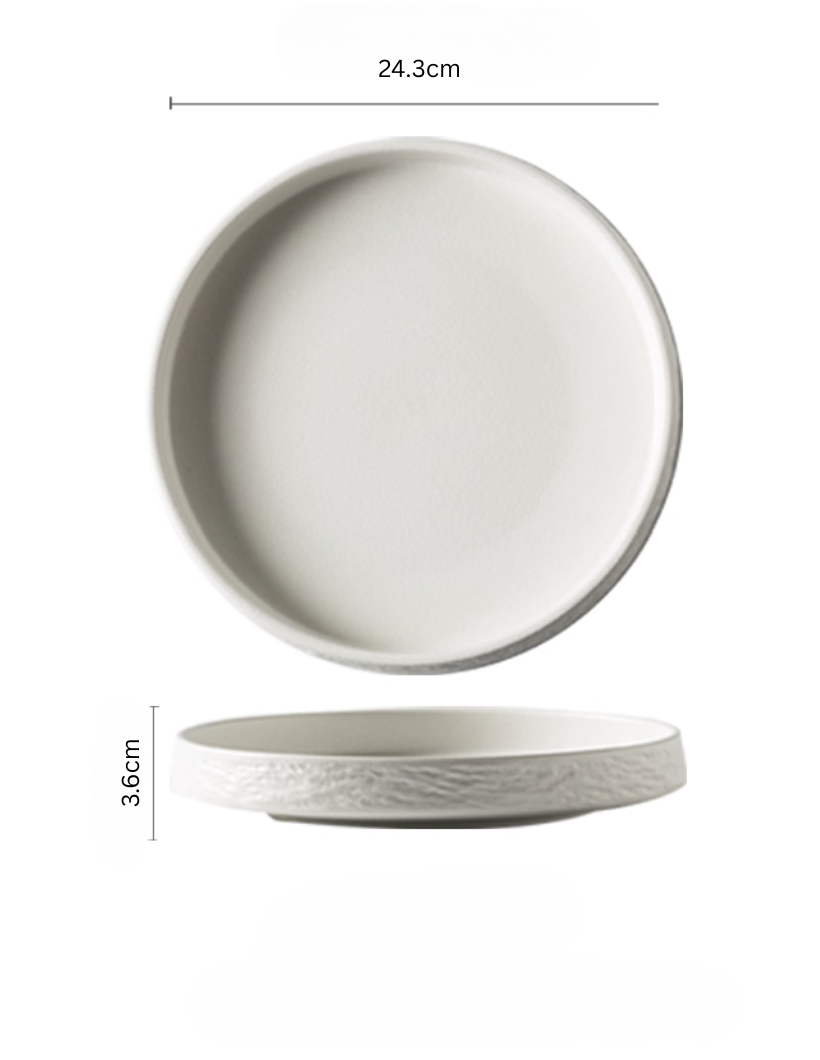 White Deep Plate 24 cm / 9.5-inch by Simple Palette Singapore β deep porcelain bowl style, ideal for soups and pastas