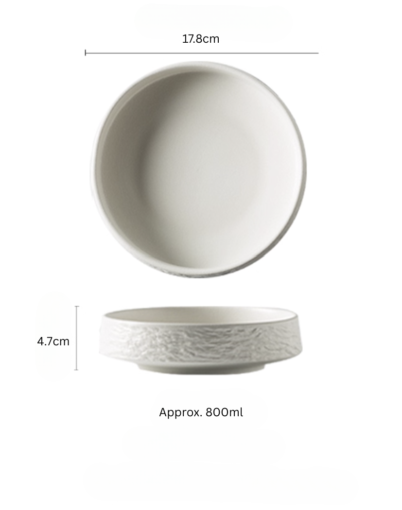 White Deep Plate 17.8 cm β small deep bowl, perfecto for side dishes or kidsβ meals in Singapore homes