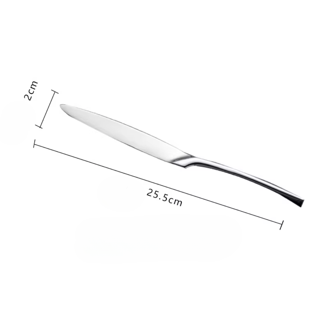 Premium stainless steel cutlery with polished finish - professional grade flatware