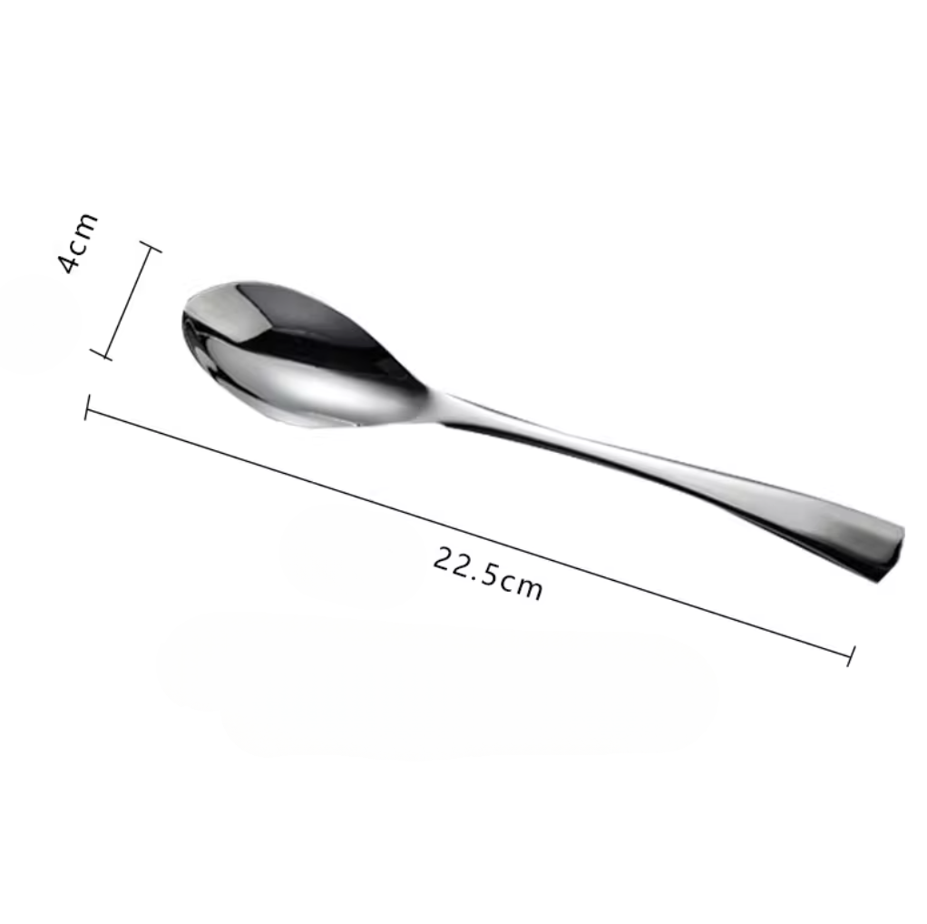 Stainless steel cutlery set with modern design - handcrafted flatware for restaurants