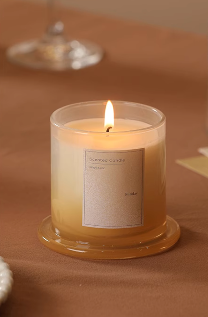 Plant Base Scented Candle - 3 Layered