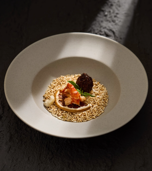 Straw Hat Bowl -Clay Series (Neutral)