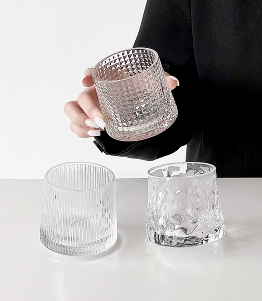 Simple Palette Drinking Glass – Grid styled in a modern home lifestyle setting
