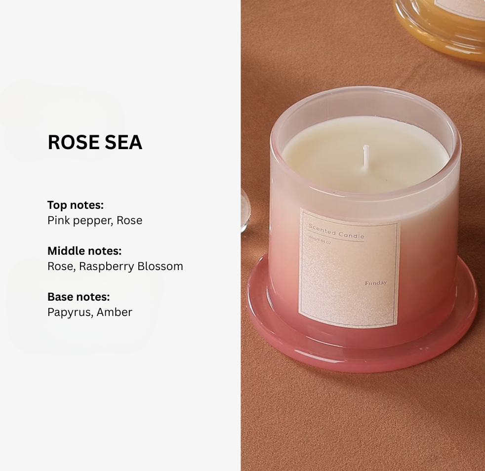 Plant Base Scented Candle - 3 Layered