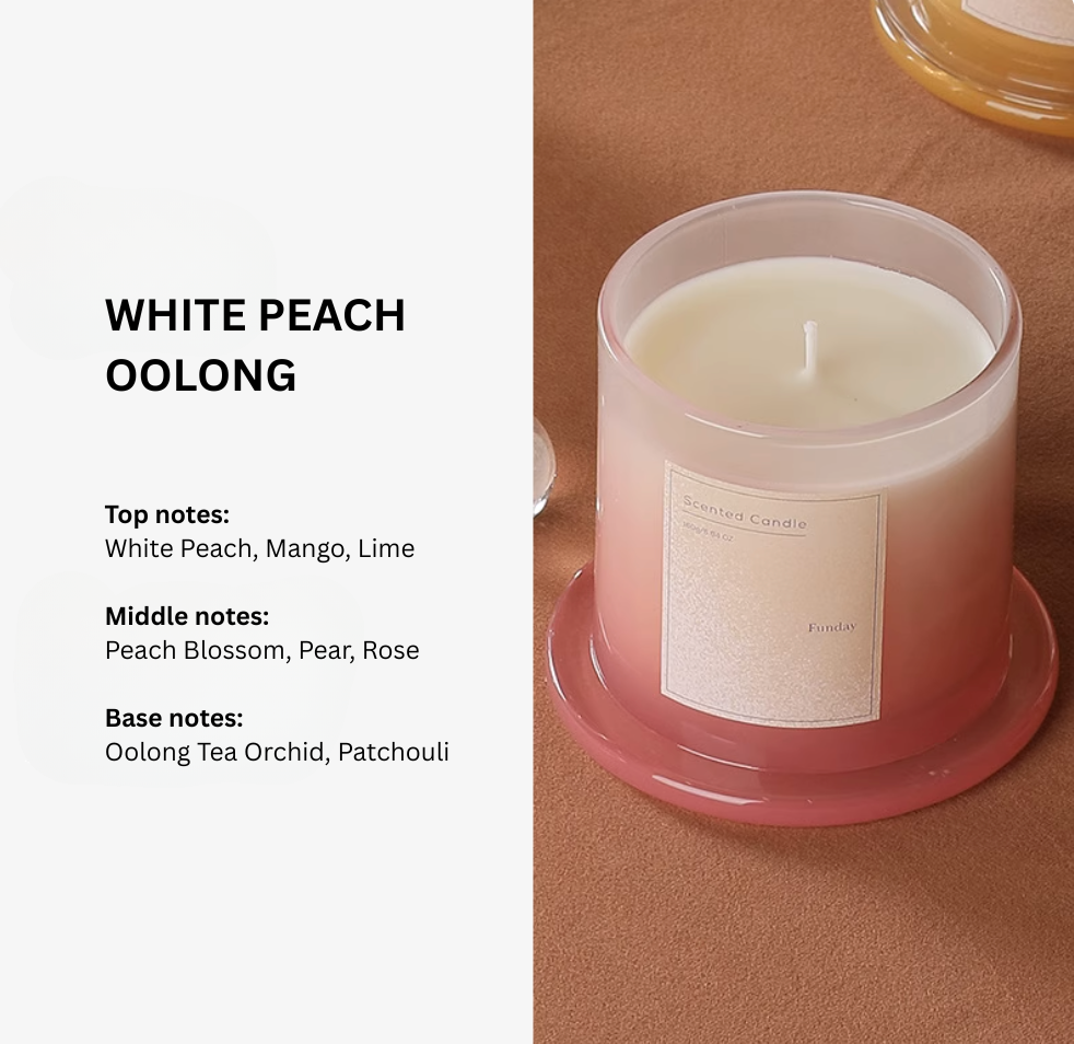 Plant Base Scented Candle - 3 Layered