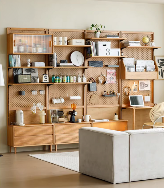 Modular furniture arrangement in bedroom – Moku system furniture Simple Palette Singapore