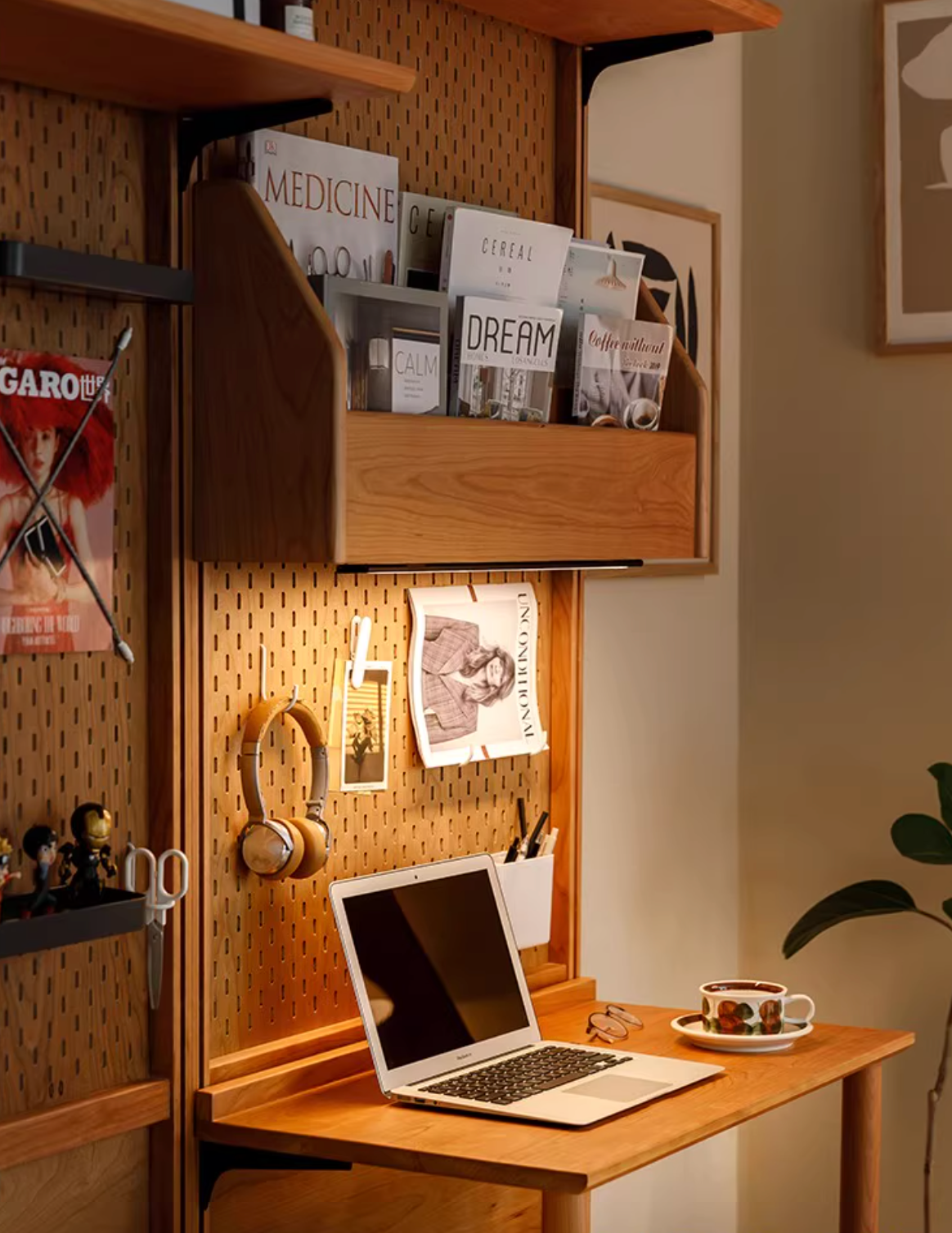Wall-mounted configuration of Moku furniture β Simple Palette modular storage Singapore
