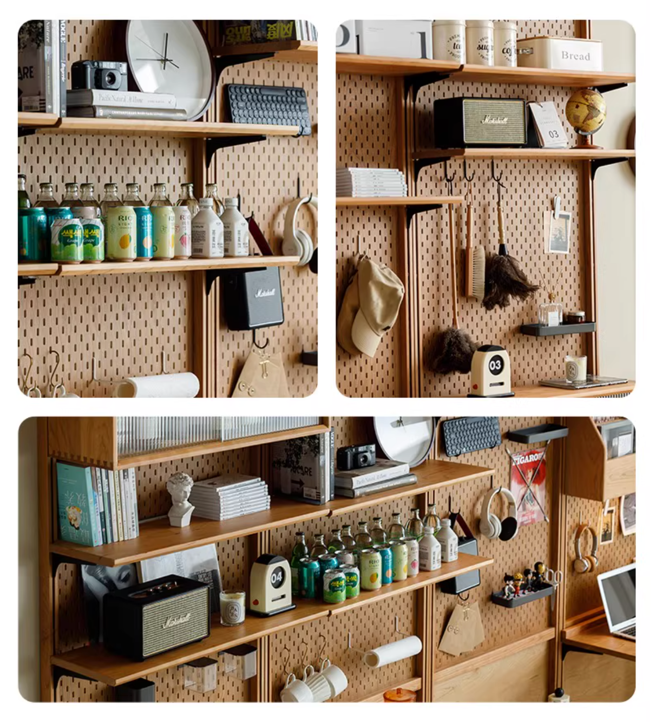 Workspace setup showing desk & shelving β Moku system furniture Simple Palette Singapore