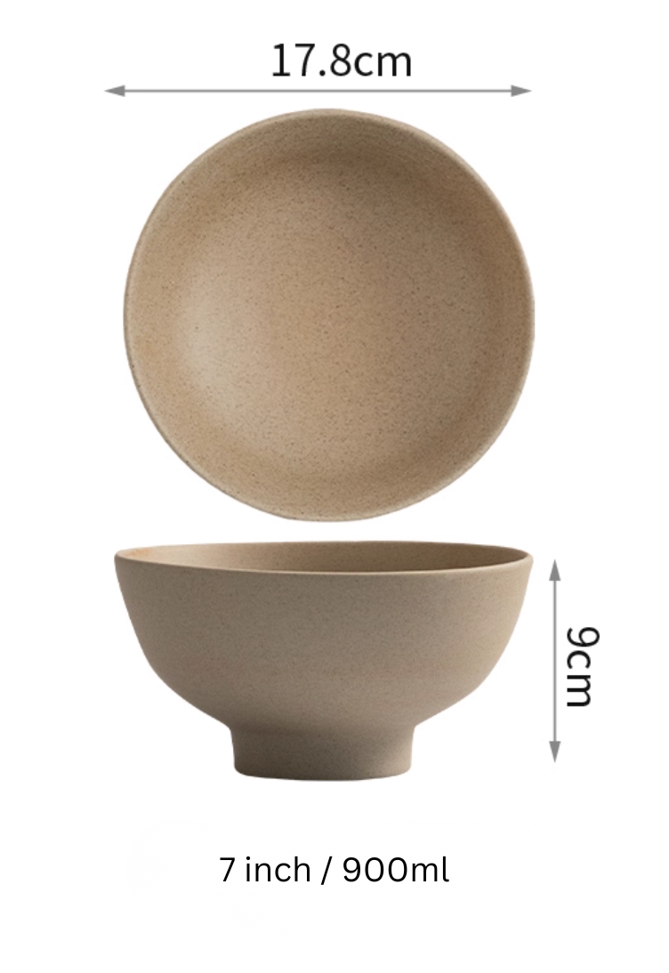 Soup Bowl -Clay Series (Tan)