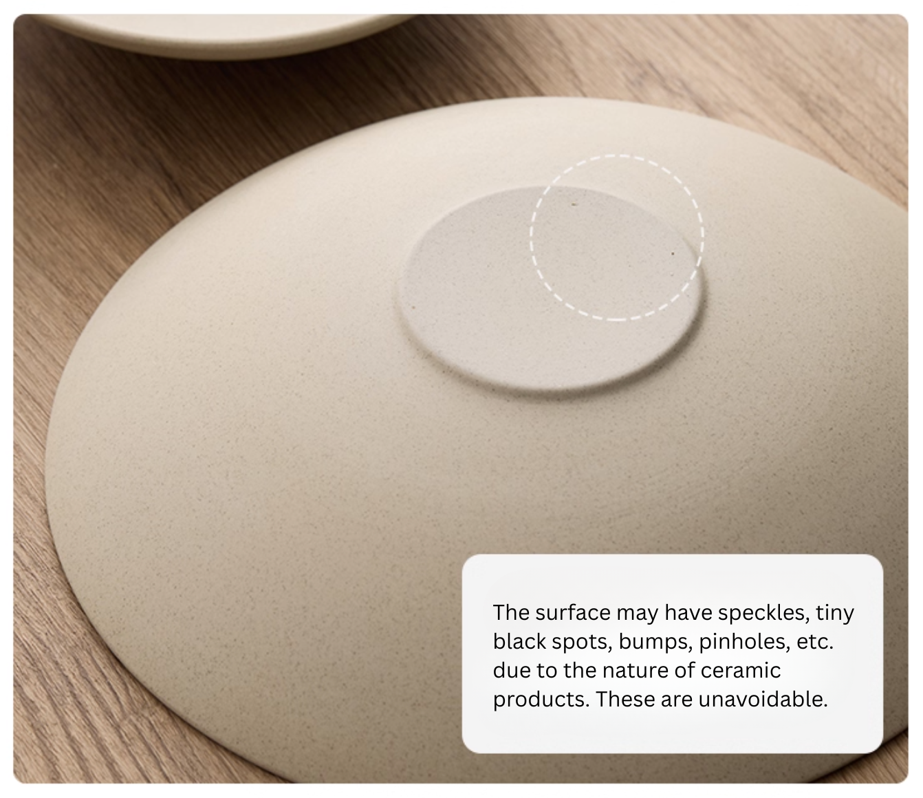 Lifestyle shot: Simple Palette Deep Plate – Clay Series in dining setting bottom view