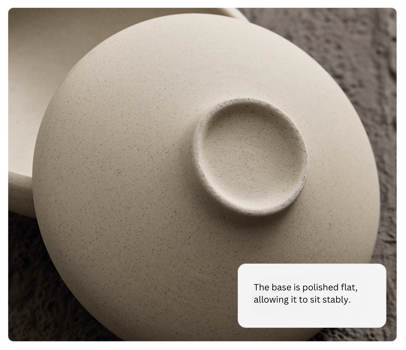 Lifestyle shot: Simple Palette clay-series bowl with dessert, natural lighting