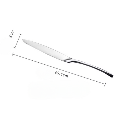 Premium stainless steel cutlery with polished finish - professional grade flatware