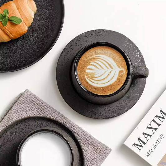 Premium ceramic coffee cup and saucer set for Singapore restaurants and cafes
