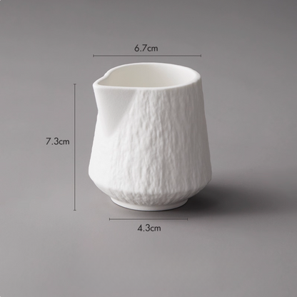 Ceramic creamer with smooth finish - handcrafted tableware accessory
