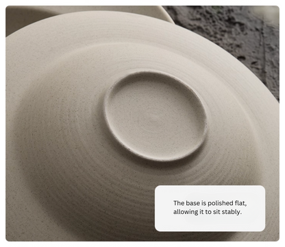 Straw Hat Bowl -Clay Series (Neutral)
