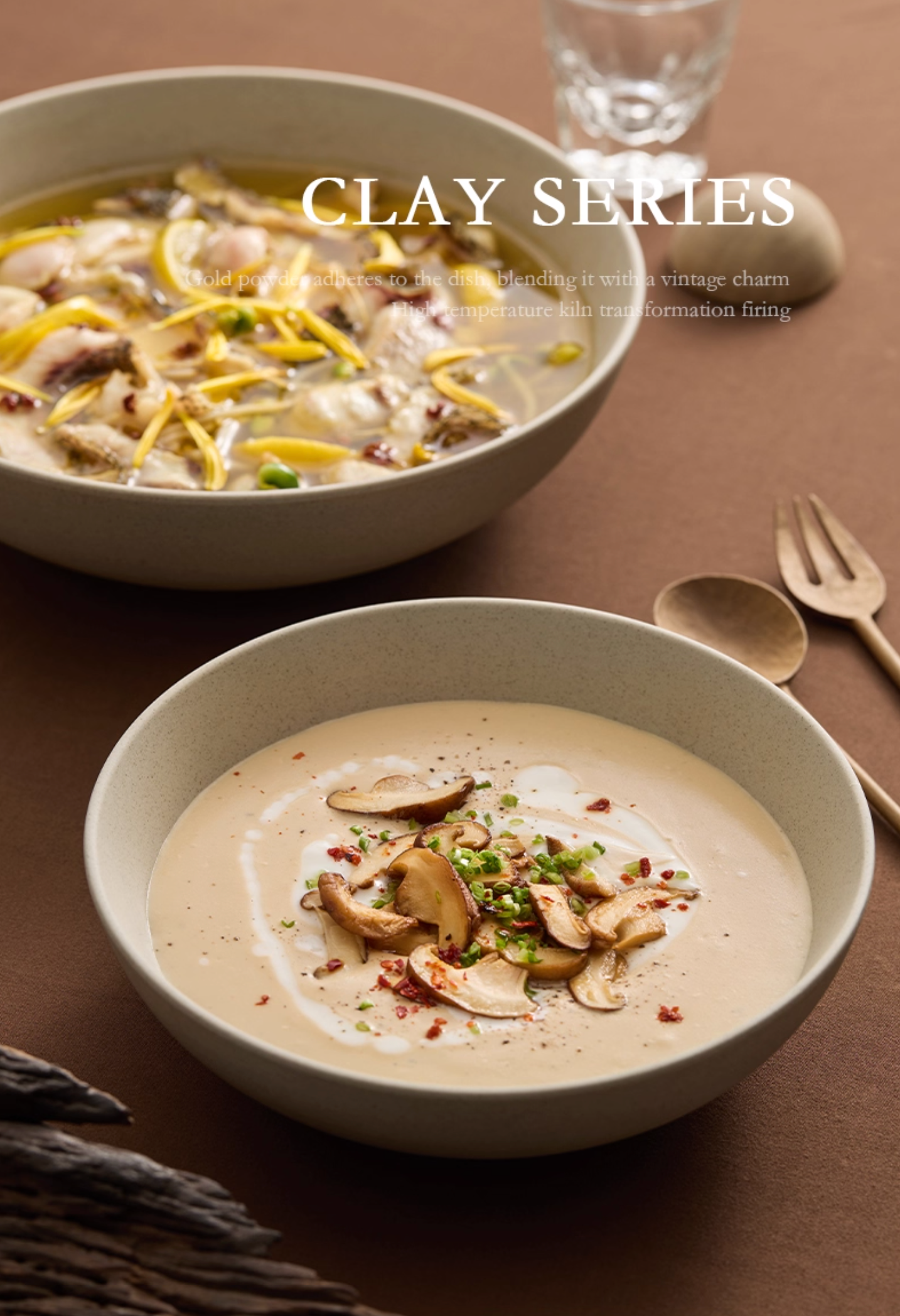 Simple Palette XL Bowls – Clay Series in neutral tones