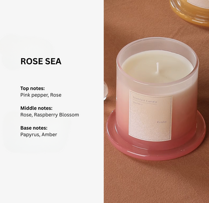 Plant Base Scented Candle - 3 Layered