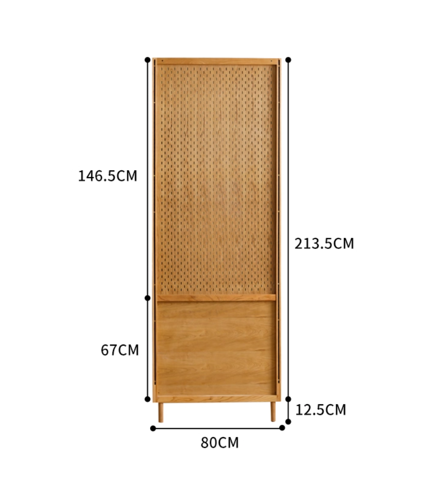 Front view of Moku system furniture – Simple Palette modular wall storage cabinet Singapore