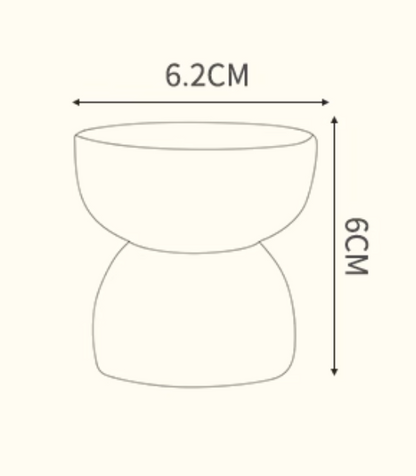Interior view of Wabi Sabi tea cup showing ceramic finish and natural rim imperfections
